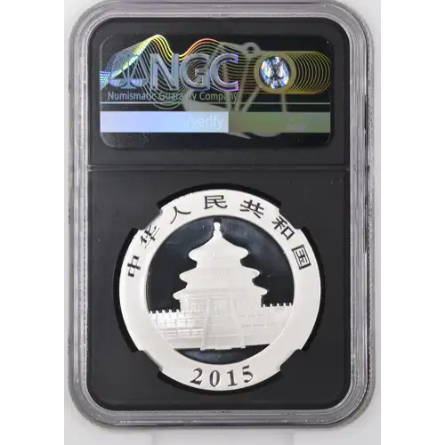 2015 - 1oz Panda Silver Coin - China 10Yn - NGC MS70 (S14-B14)